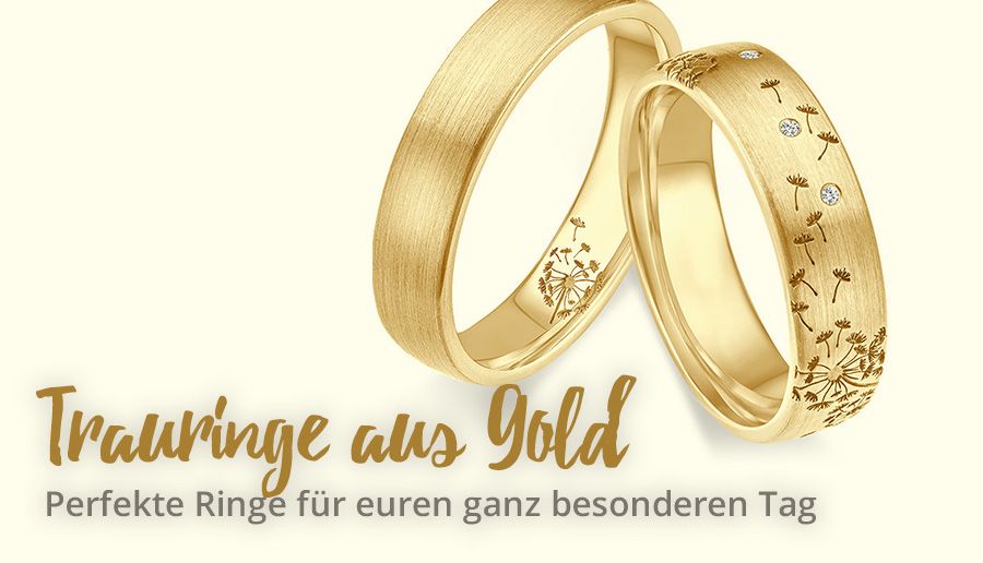 Trauringe aus Gelbgold